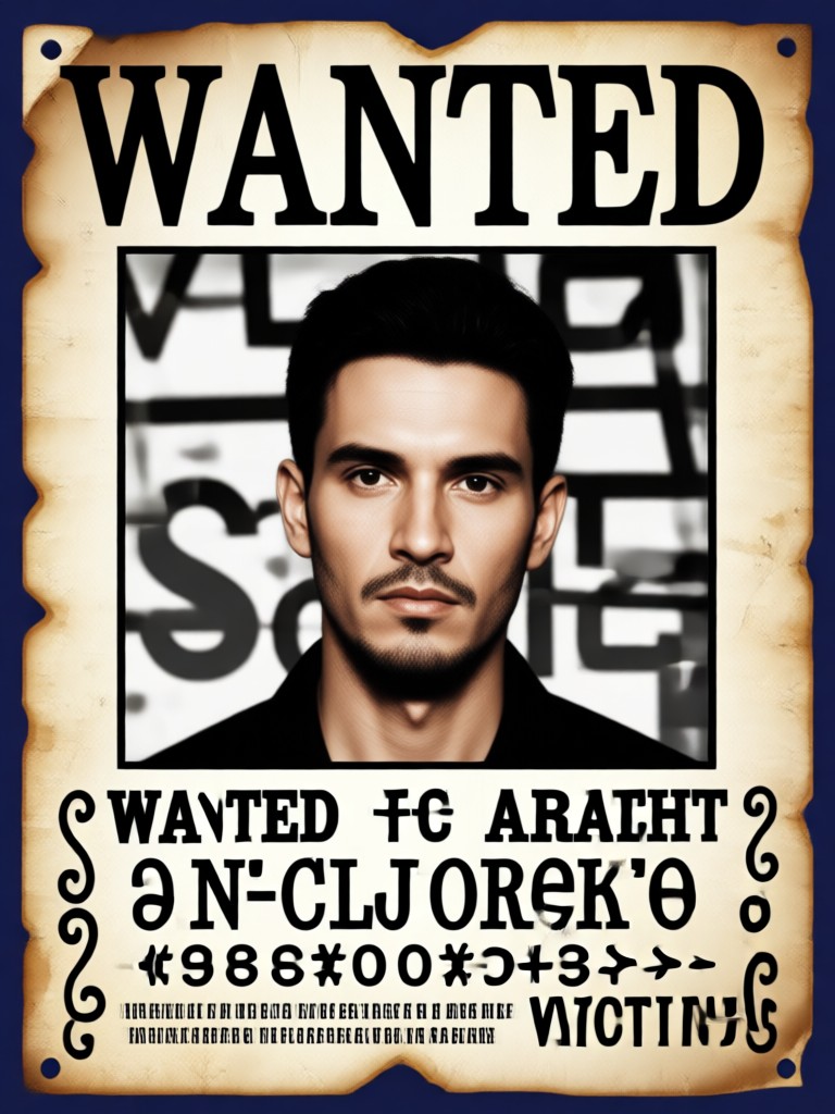 Funny wanted poster for a friend