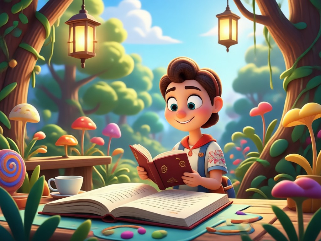 High quality Pixar AI character detail