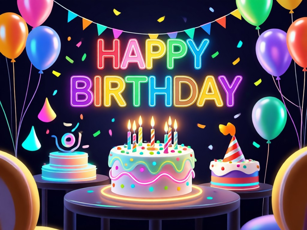 AI generated custom birthday invitation card