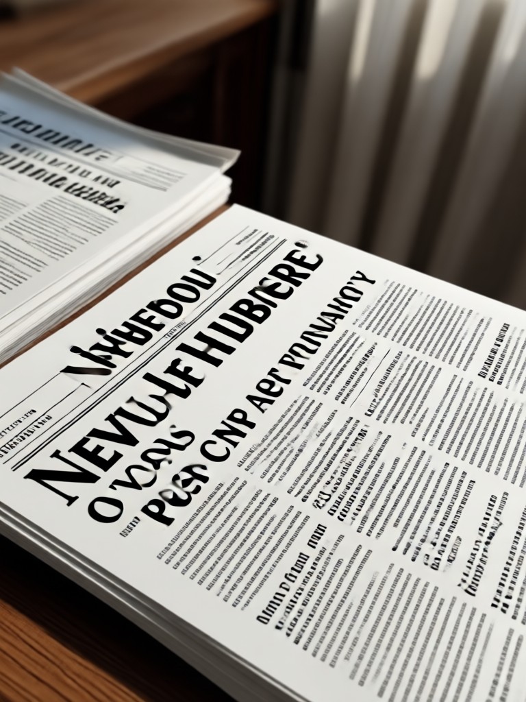 1920s vintage newspaper front page AI generation