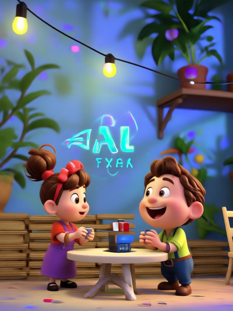 Couple transformed into Pixar style animated duo