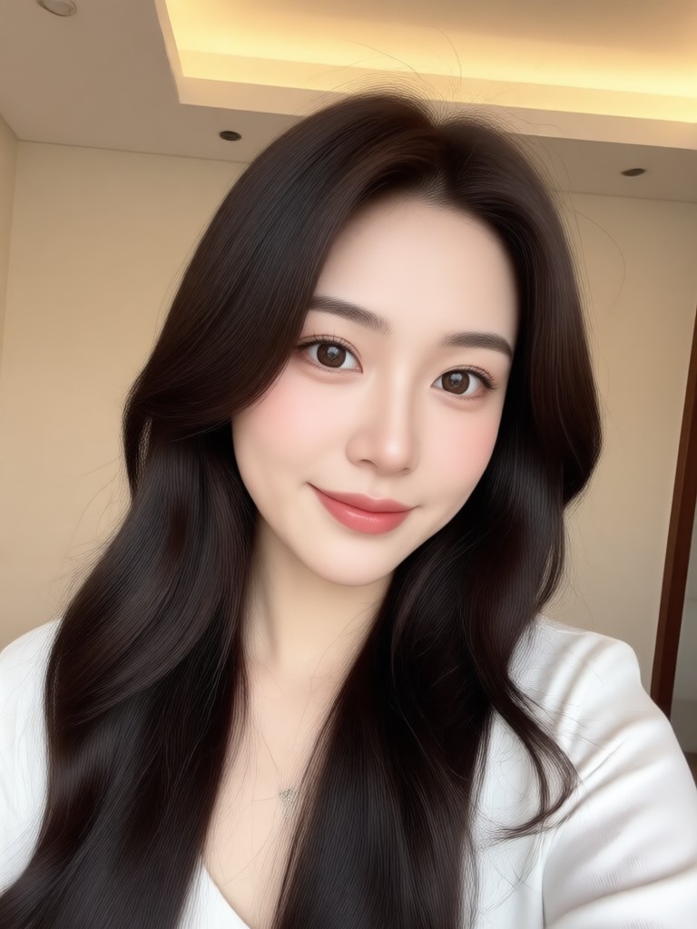 Group selfie video with uniform soft tone