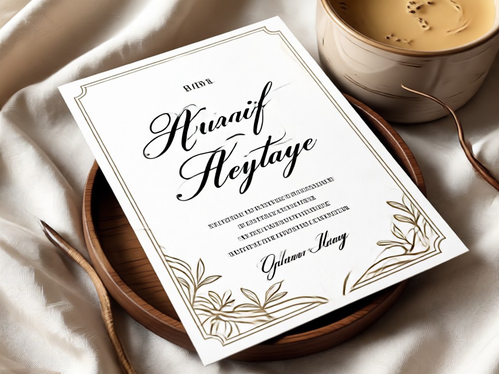Paar, das KI-gestaltete Hochzeitseinladungskarten begutachtet