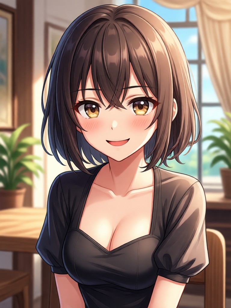 App screenshot showing anime transformation process