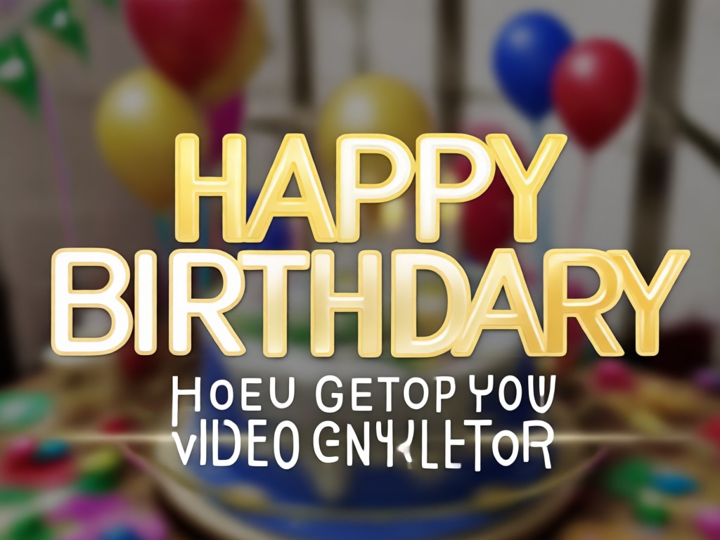 Birthday animation template selection
