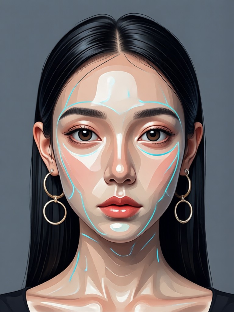 Realistische Altersprogression-Gesichtsmorph