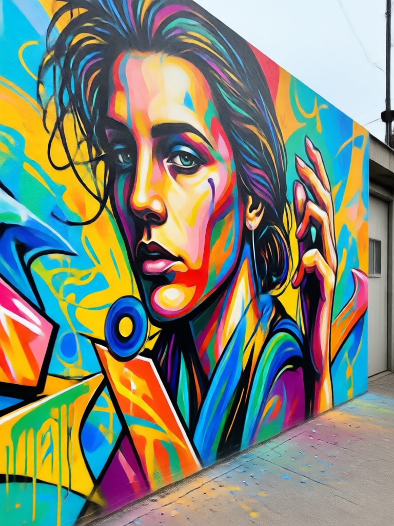 Efecto de Arte Urbano Abstracto