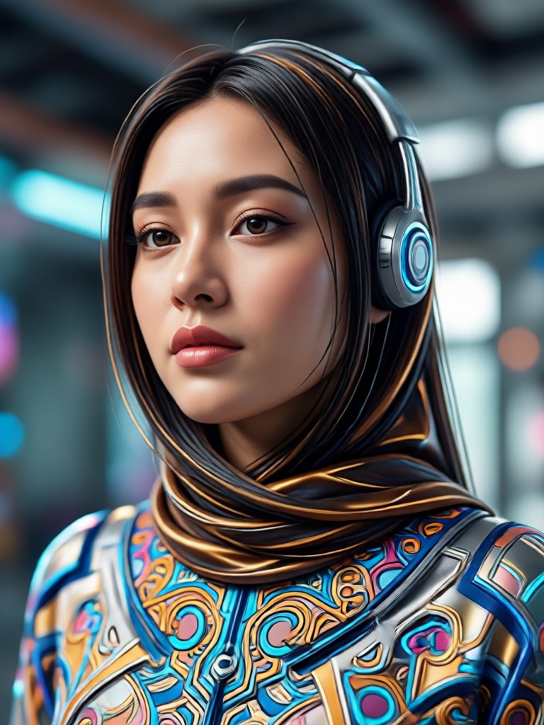 Mobile app interface for AI face editing
