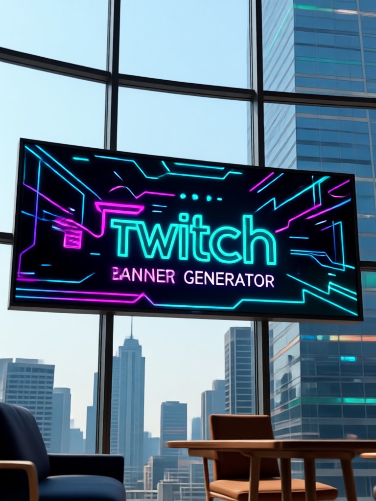 Cyberpunk-Neon-Stil Streamer-Banner