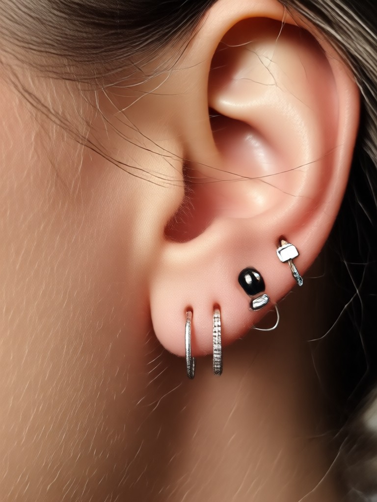 Cartilage hoop try on preview