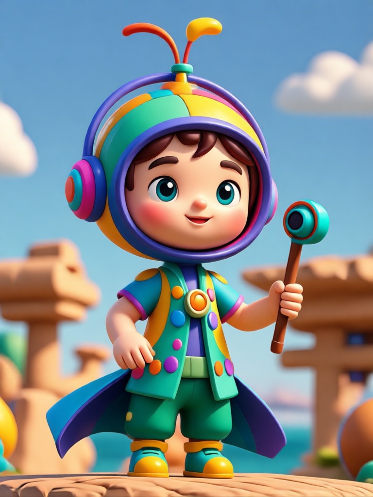 realistic 3d buddy character