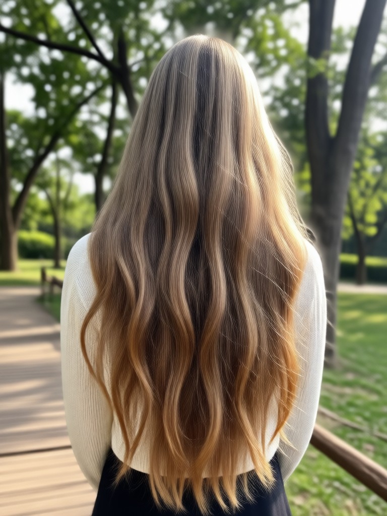 Side profile long hair AI addition