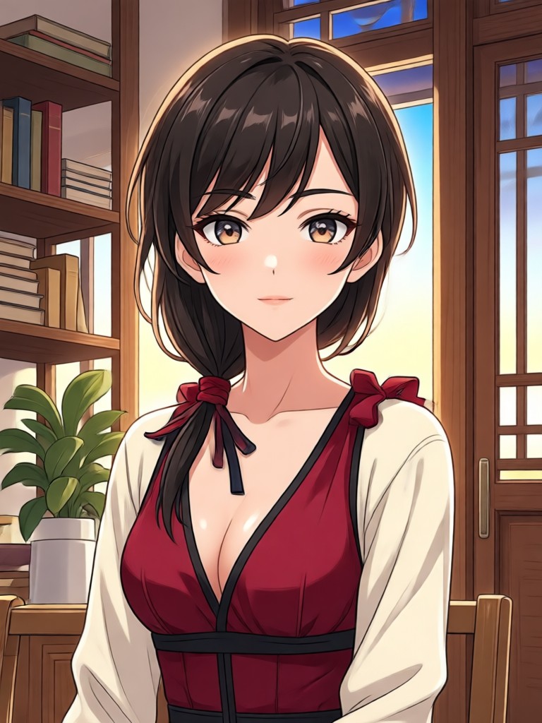 Detailed anime conversion with dramatic lighting and shadows