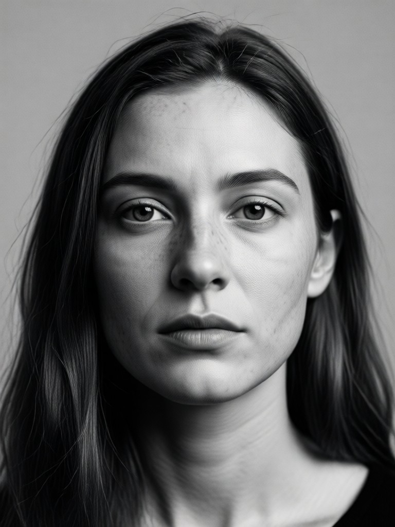 Character study in monochrome