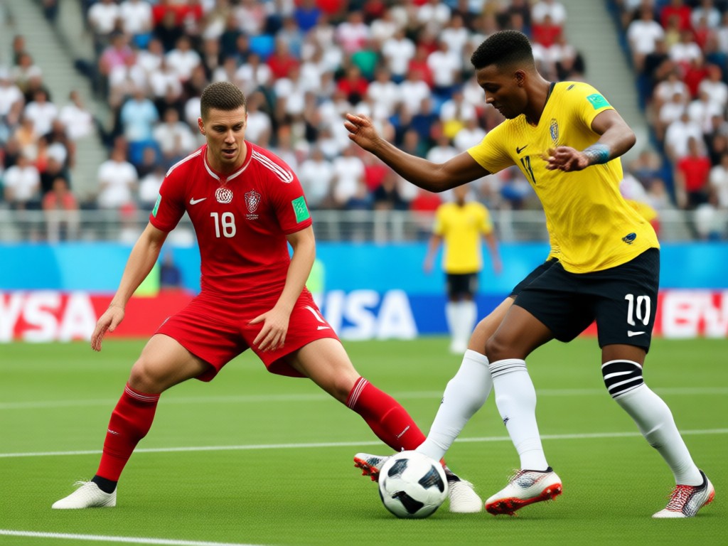 World cup match day fan poster AI generation example