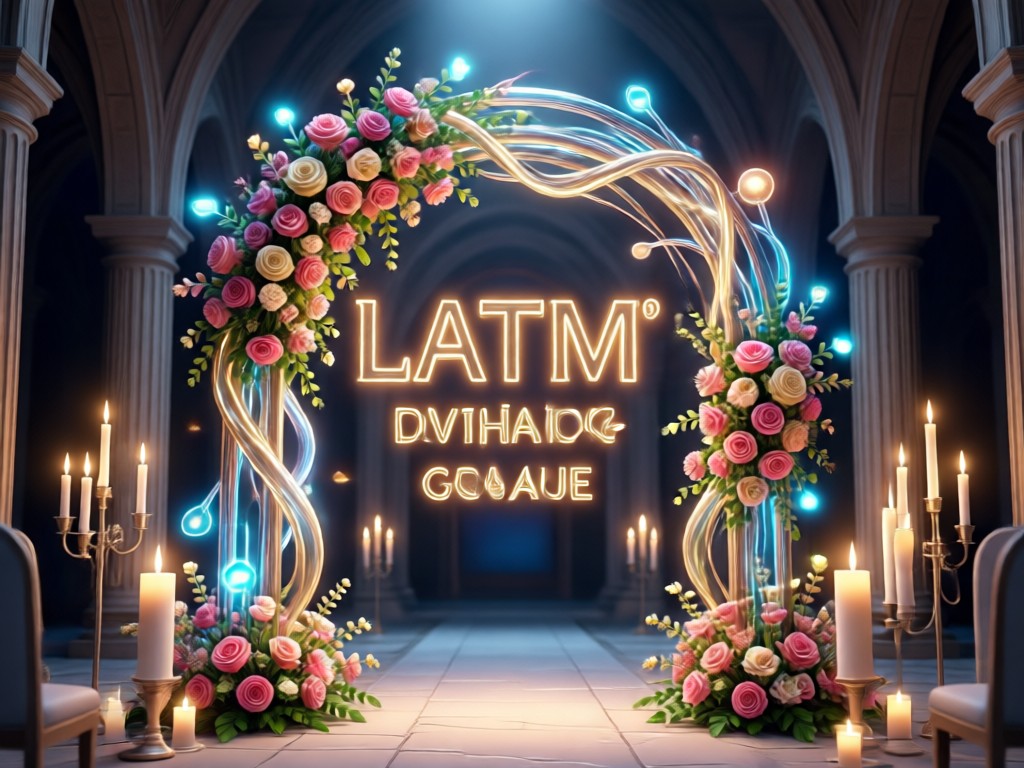 AI wedding decor style variations
