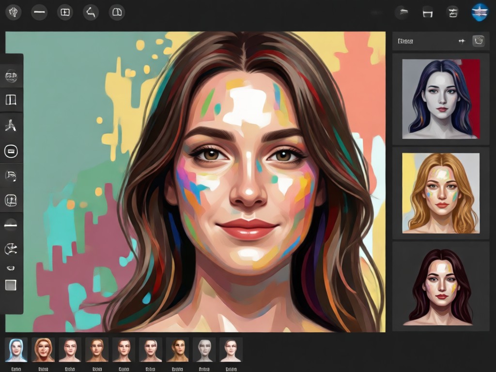 Portrait animation sequence telling a short story