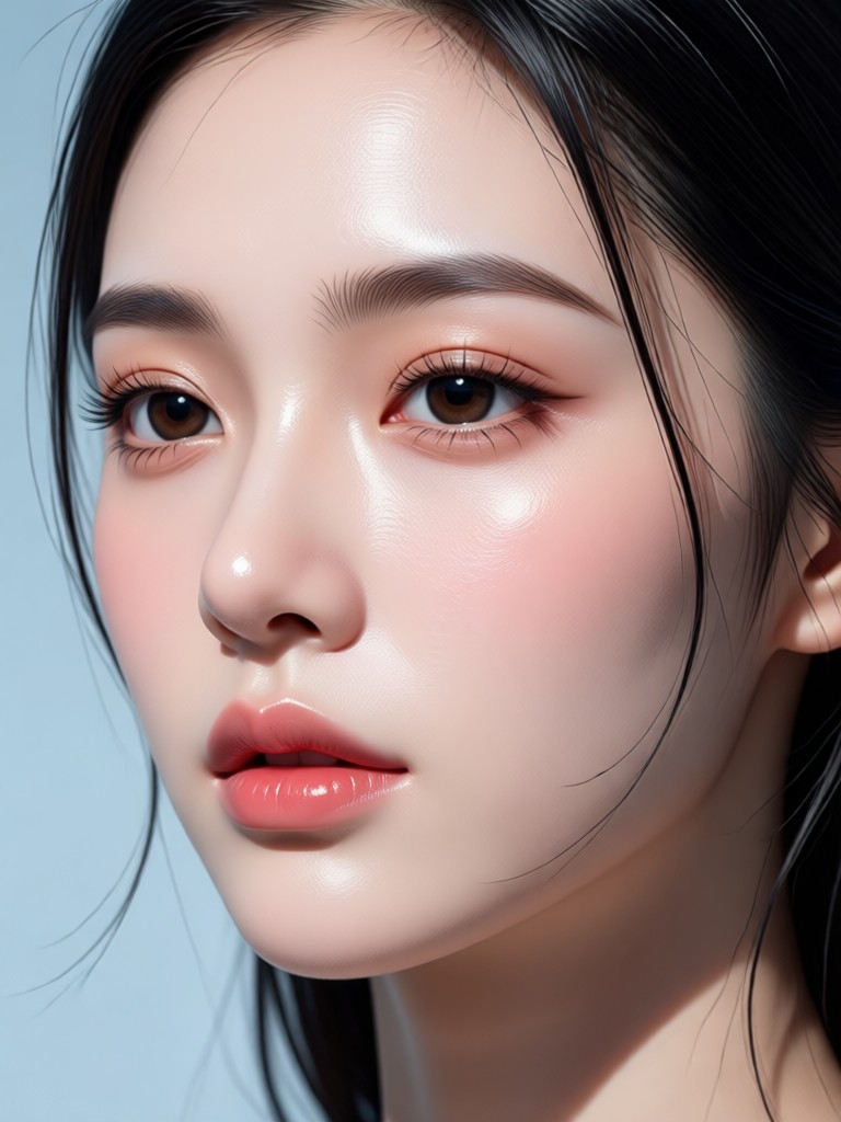 AI generated beautiful woman smiling