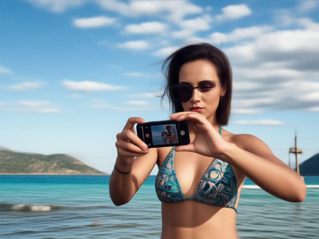 Natural lighting enhancement for bikini content