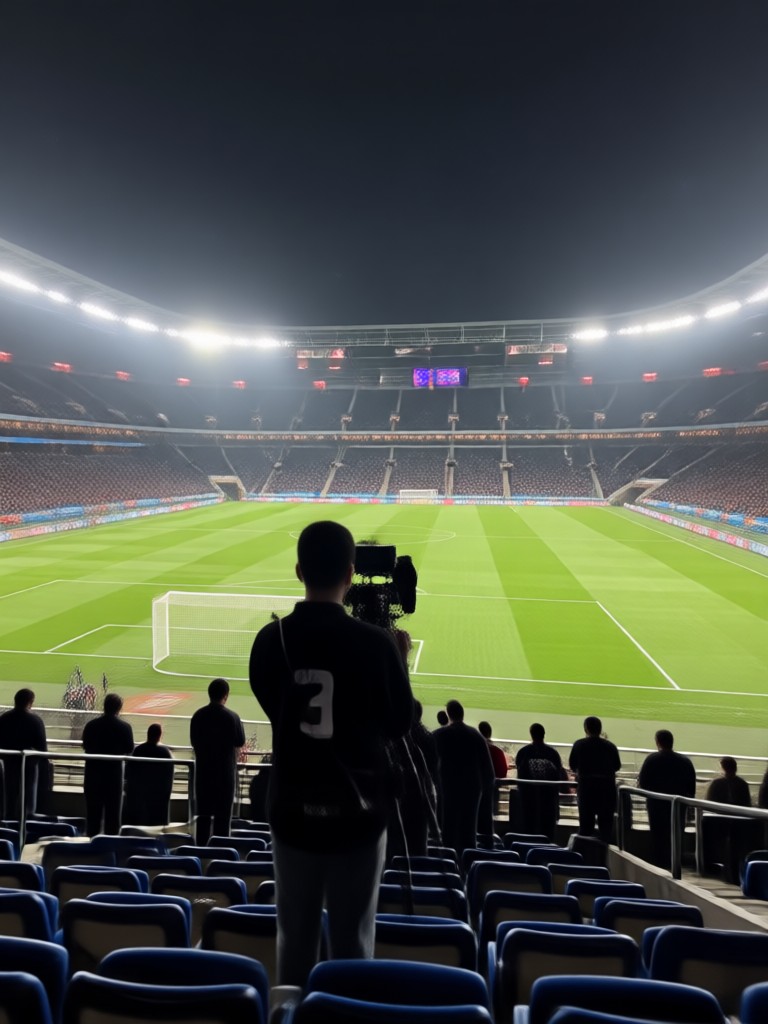 Historic stadium background effect
