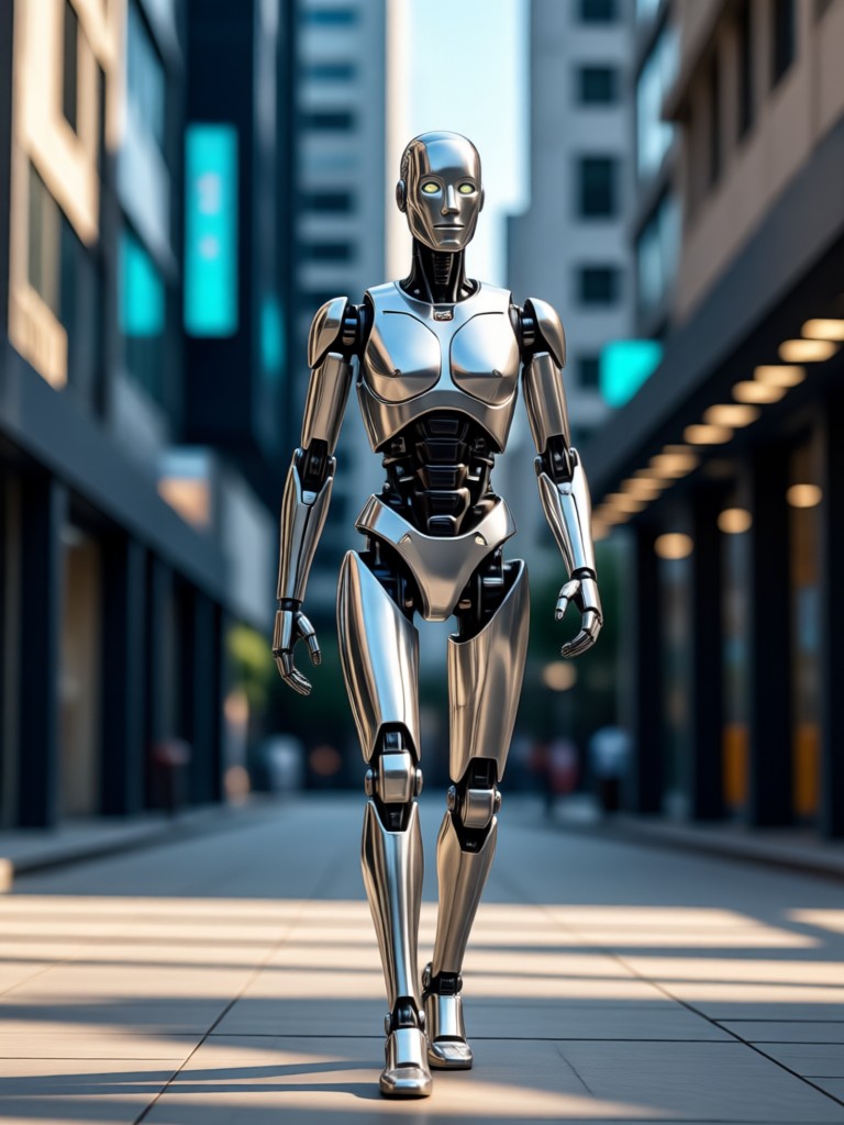 Slow-Motion Walk AI Video