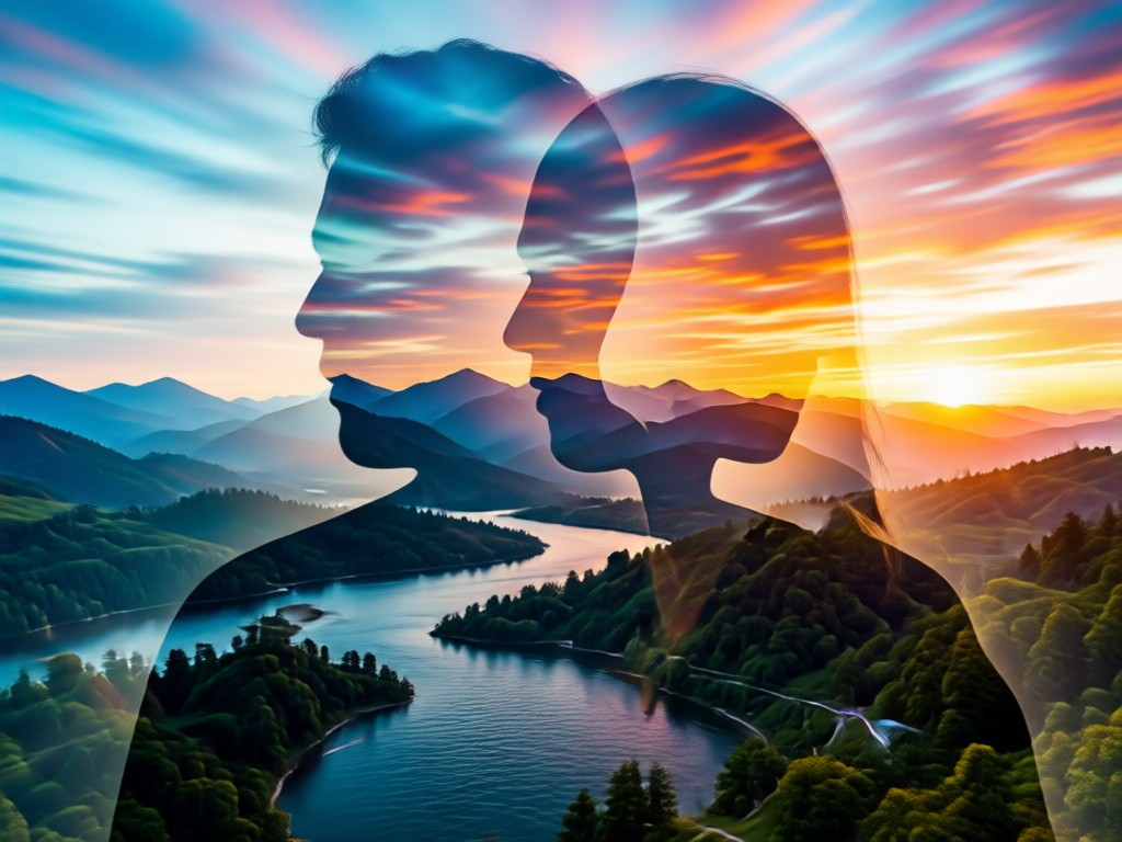 Double-Exposure-Paarfotos mit einem Klick generieren