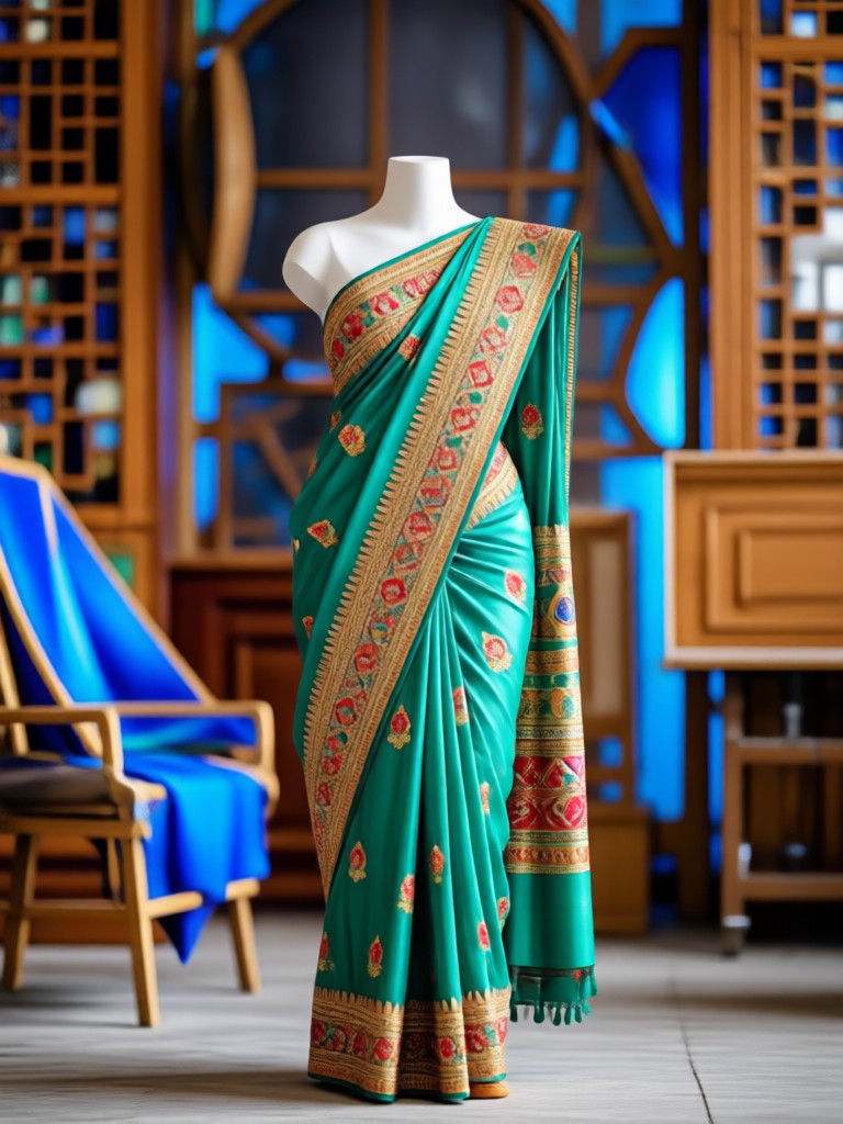 Traditional South Indian Silk Saree
