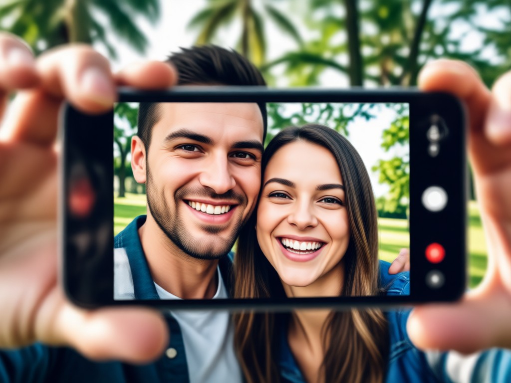 Concepto de una idea transformándose en una foto de pareja con IA
