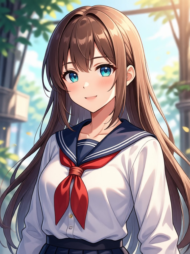3D rendered anime model profile picture