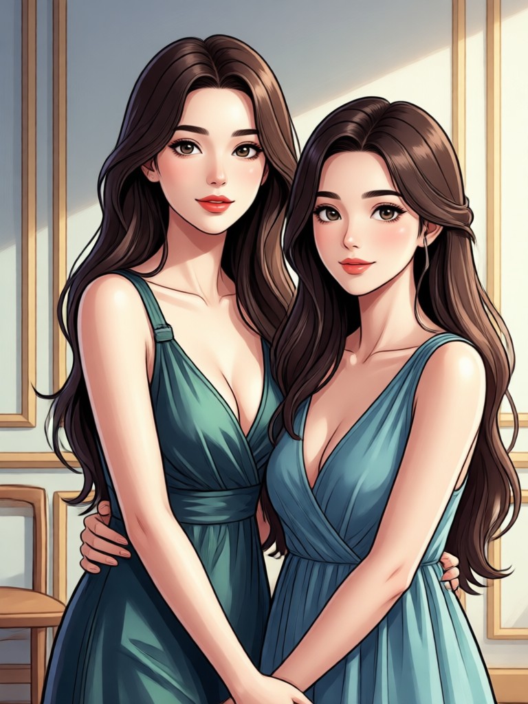 Royalty style AI Babe in regal attire