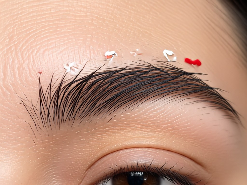 Slider interface for adjusting eyebrow symmetry and shape
