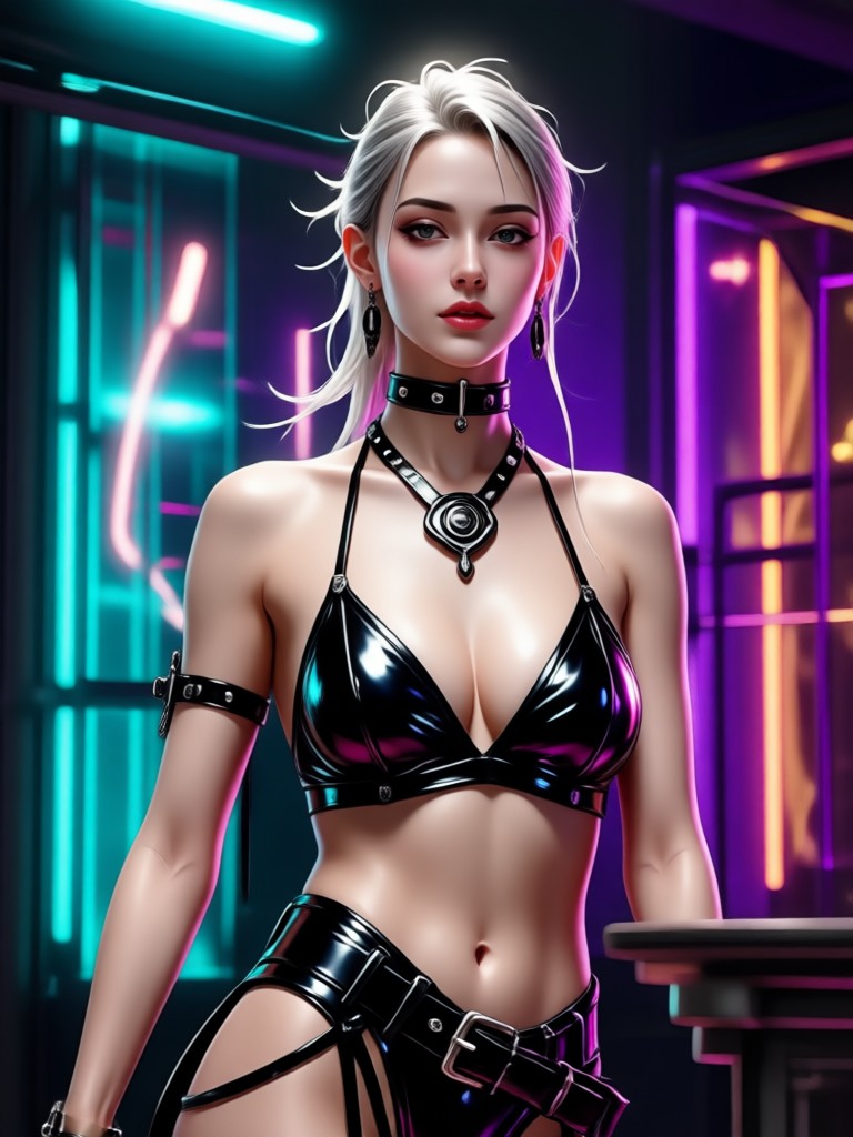 수채화 스타일 BDSM 판타지 이미지 예시