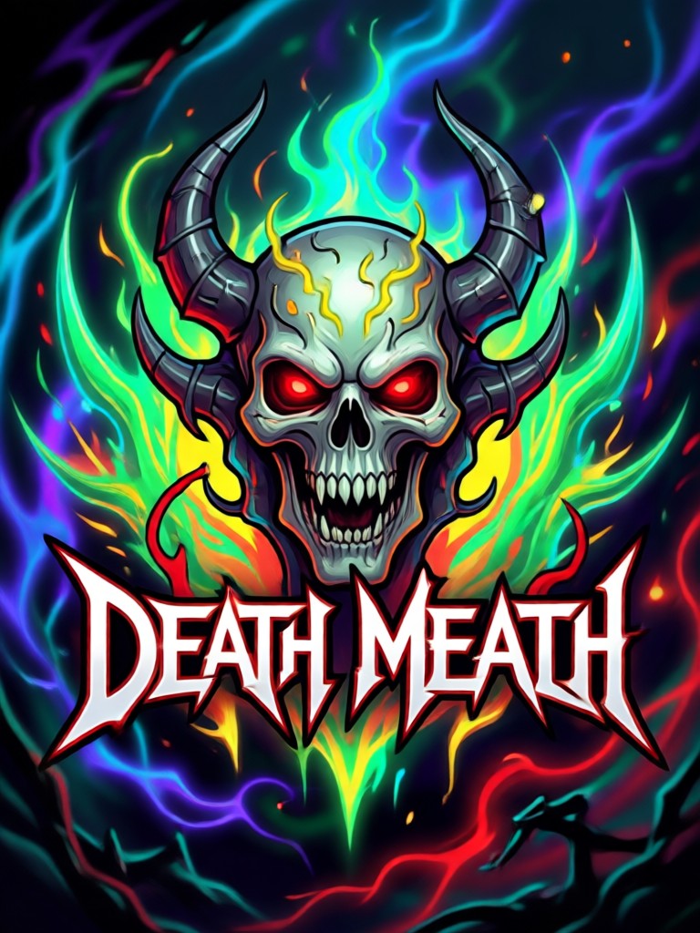 Logo featuring a demonic sigil as the central letter O
