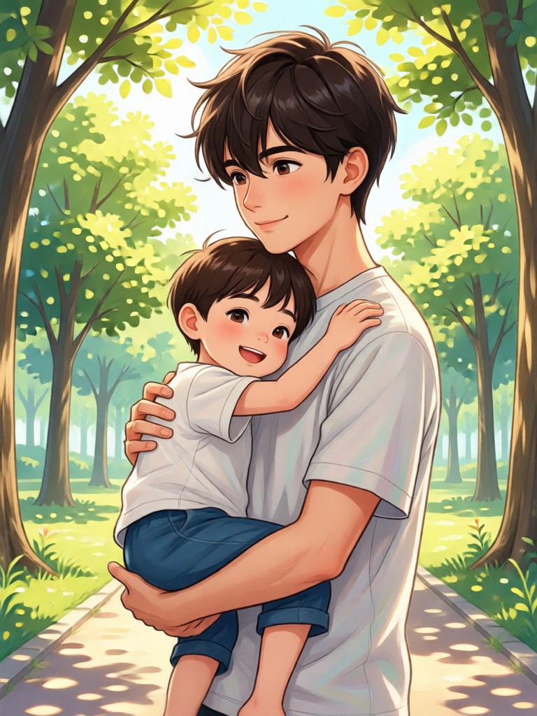 FrameLux app showcase for Hug My Younger Self AI