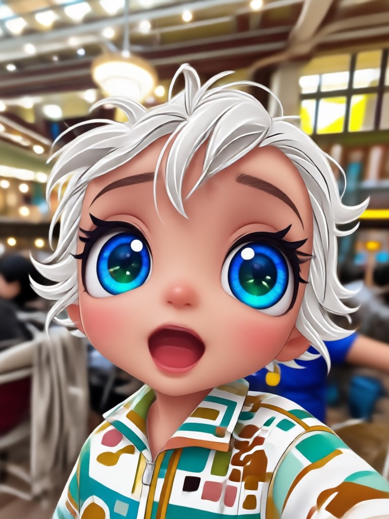Mobile app showcasing AI Mini Me filter creation