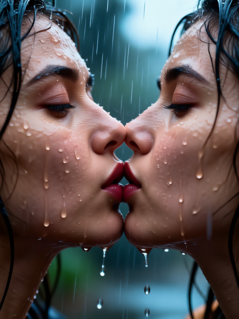 Emotional AI kiss animation result