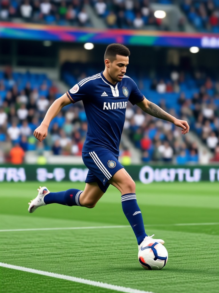 AI avatar as a legendary football icon