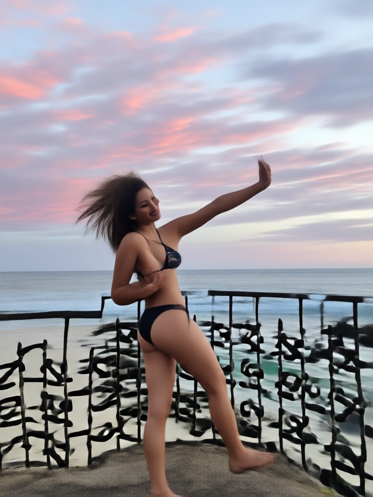 Tropical vacation Instagram bikini style