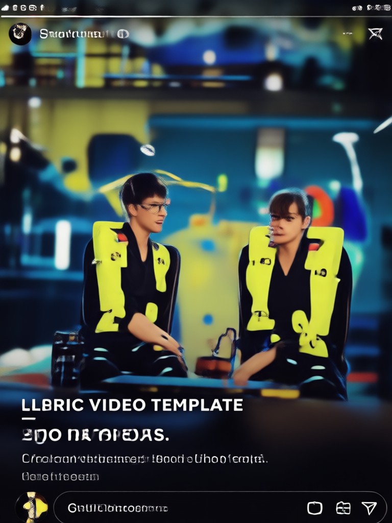 Mobile phone displaying a finished couple lyric video