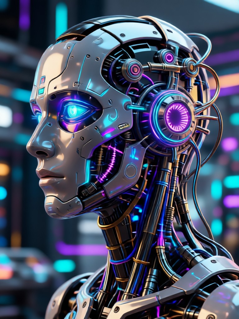 Cyberpunk-Pony, erstellt mit dem MLP KI-Generator