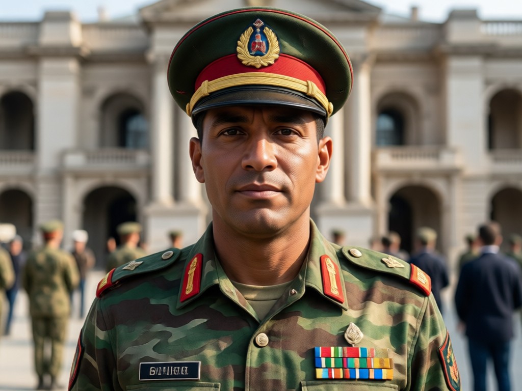 patriotic army portrait background