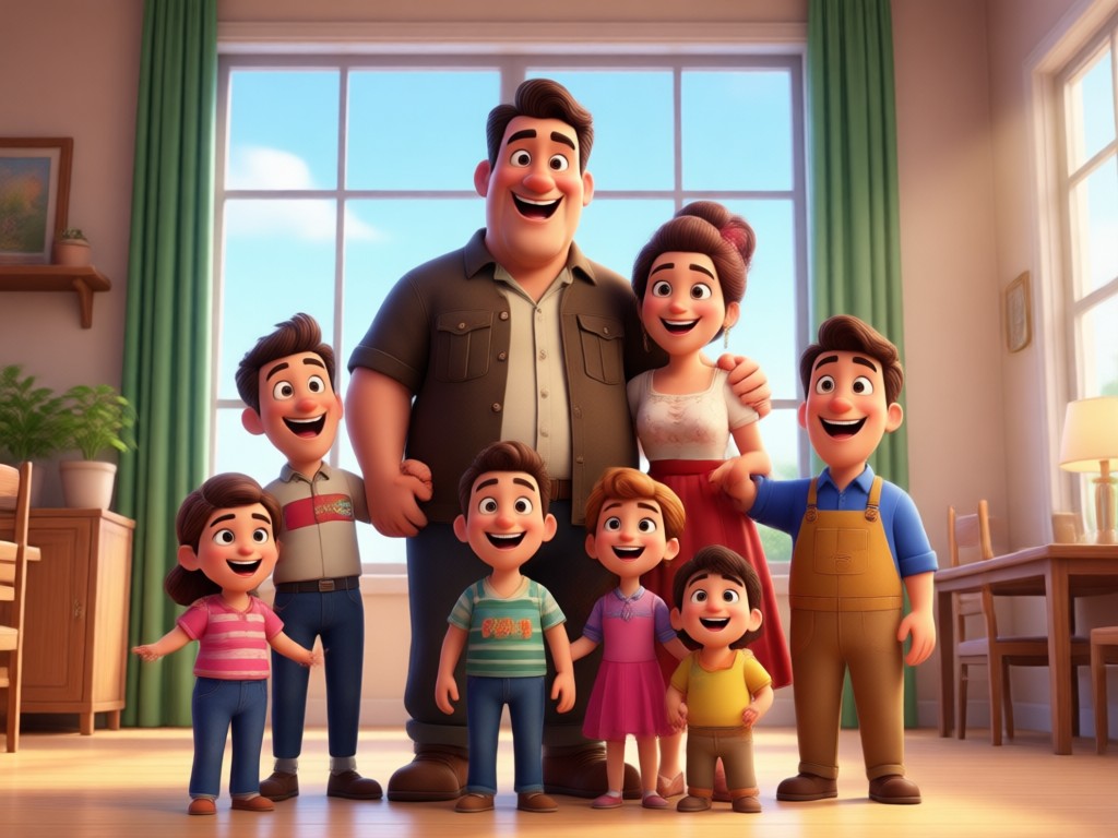 Customizable Pixar scene themes and backgrounds
