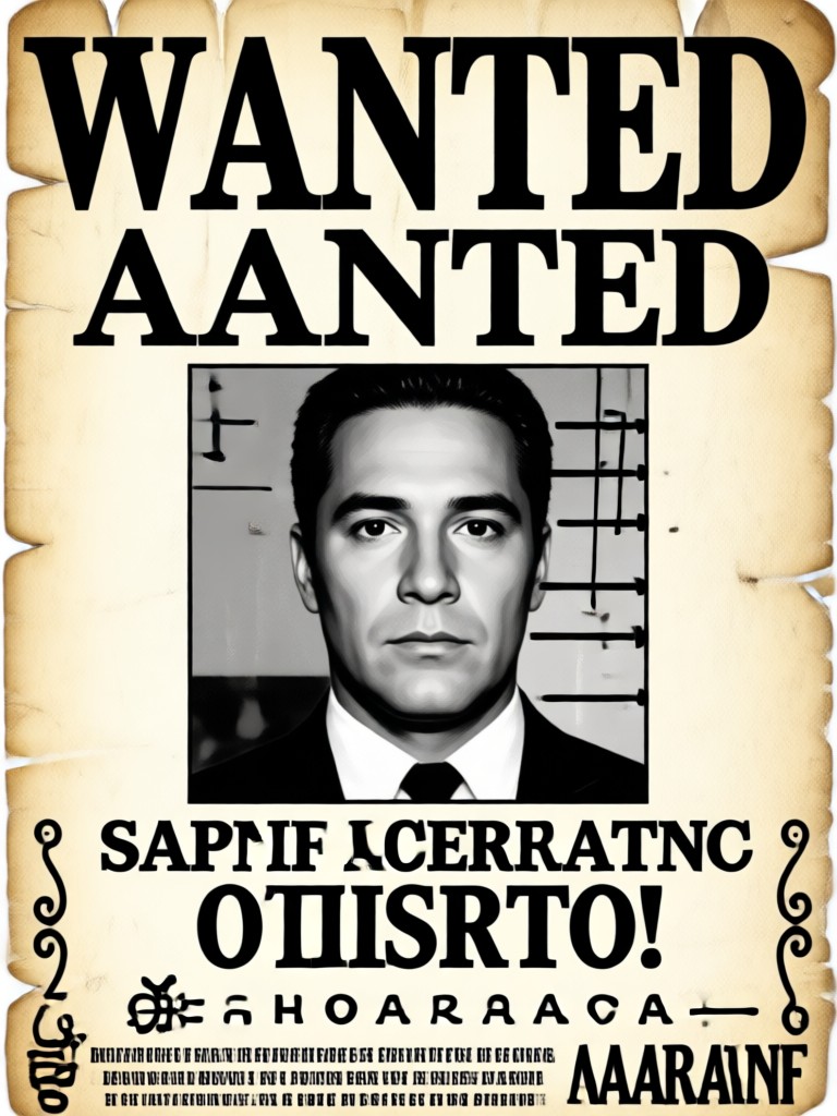 Funny FBI wanted poster for a pet