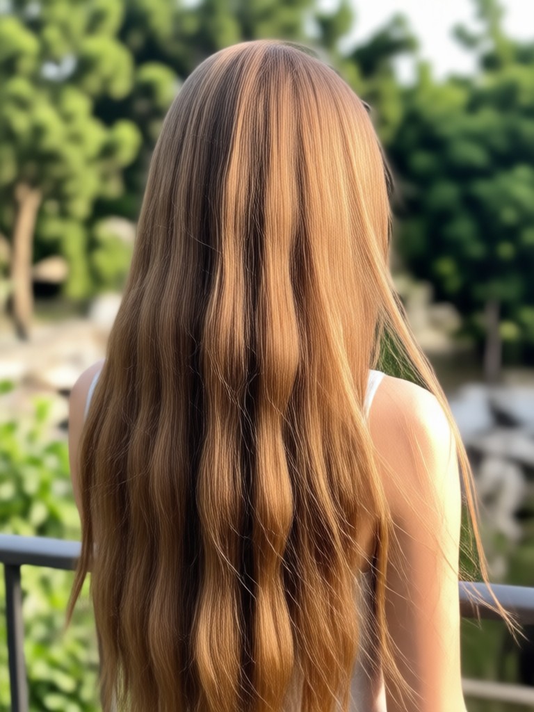 Foto de perfil profesional con pelo largo mejorado