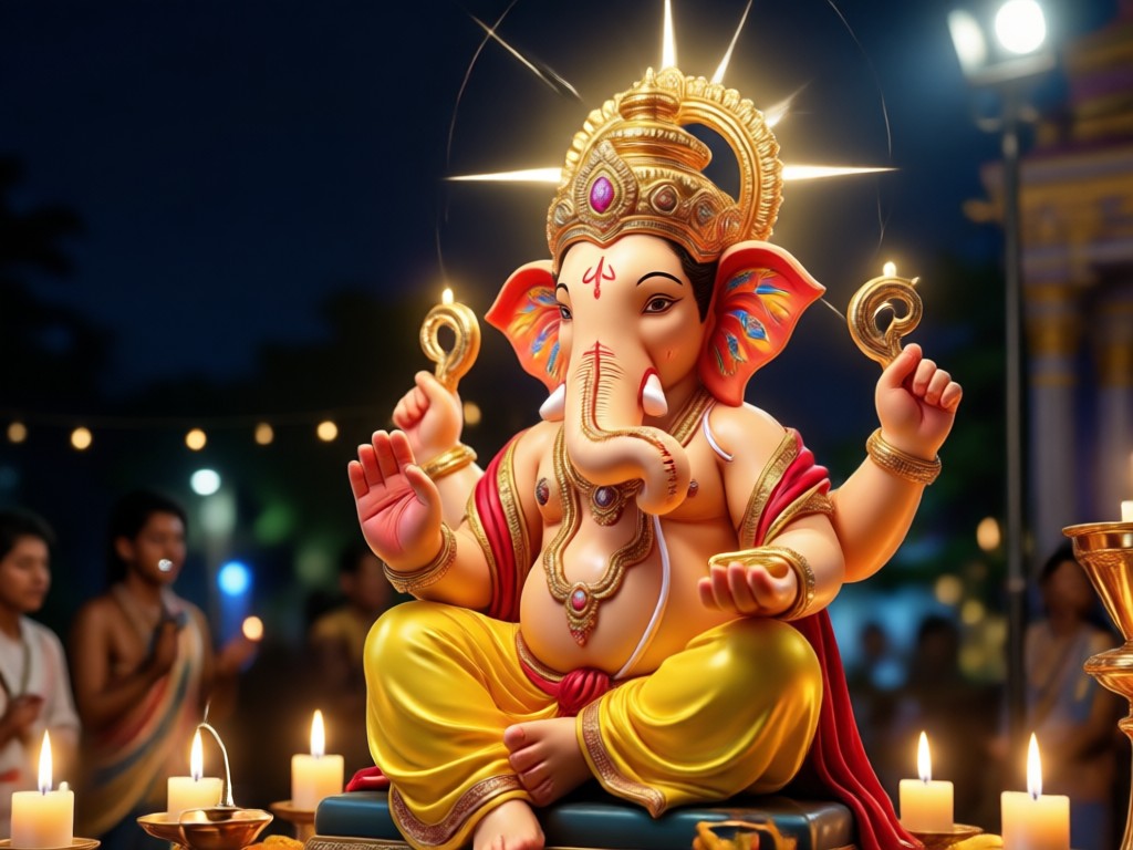 AI adding festival elements to an image