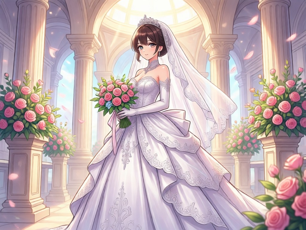 Custom anime bride design interface