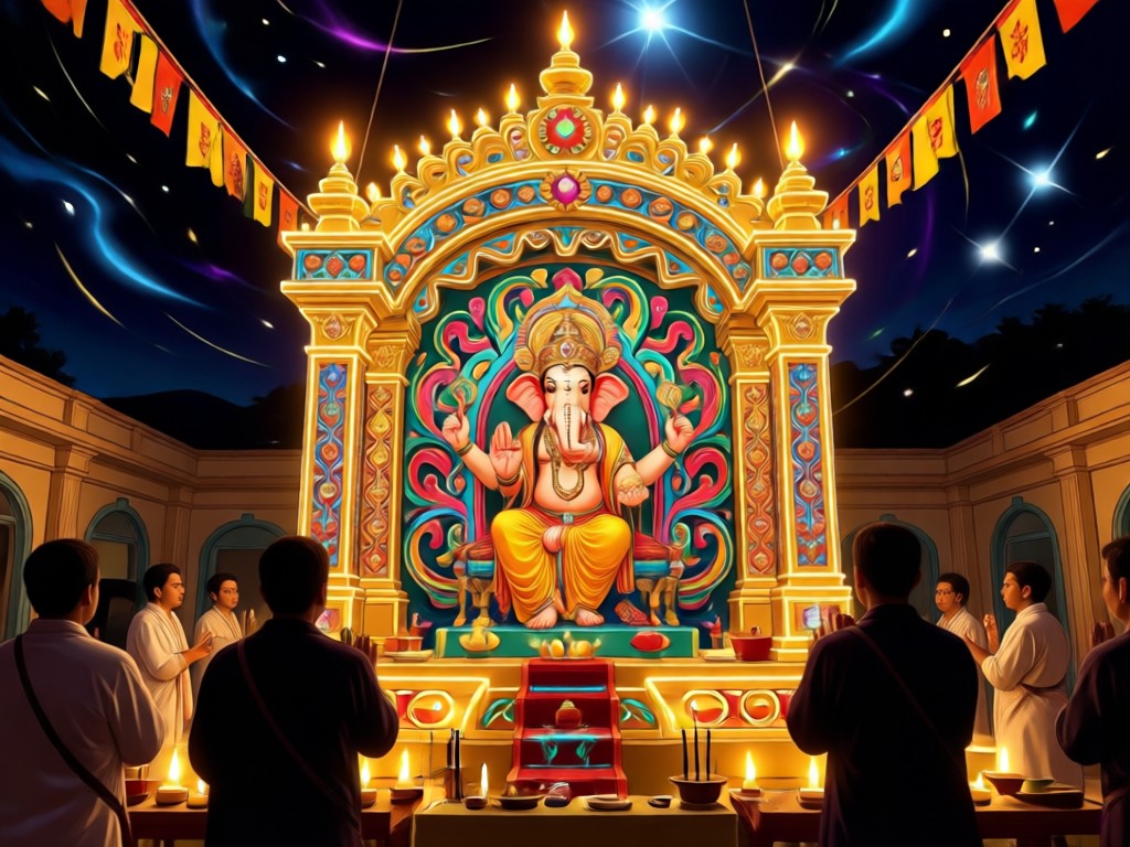 Collage showing emotional and creative benefits of AI darshan photos