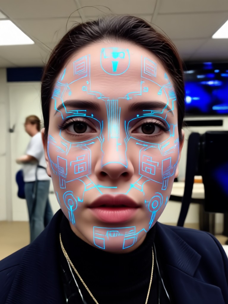 Mobile app interface for AI video face swap