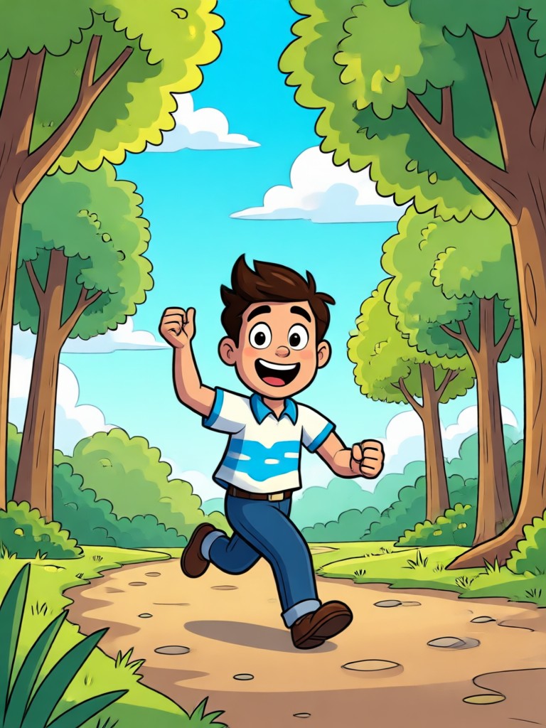 3D cartoon video effect sample