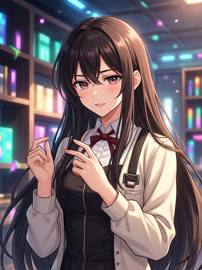 Foto pasangan berubah menjadi seni anime shojo romantis